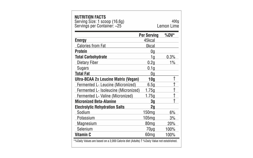 Procel Ultra-BCAA Lemon-Lime Flavor    Plastic Jar  400 grams